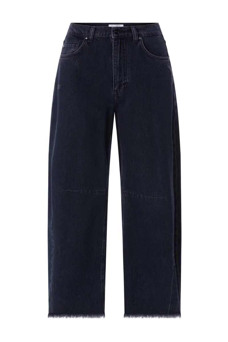 Barrel Jeans mit Fransensaum - Image 5