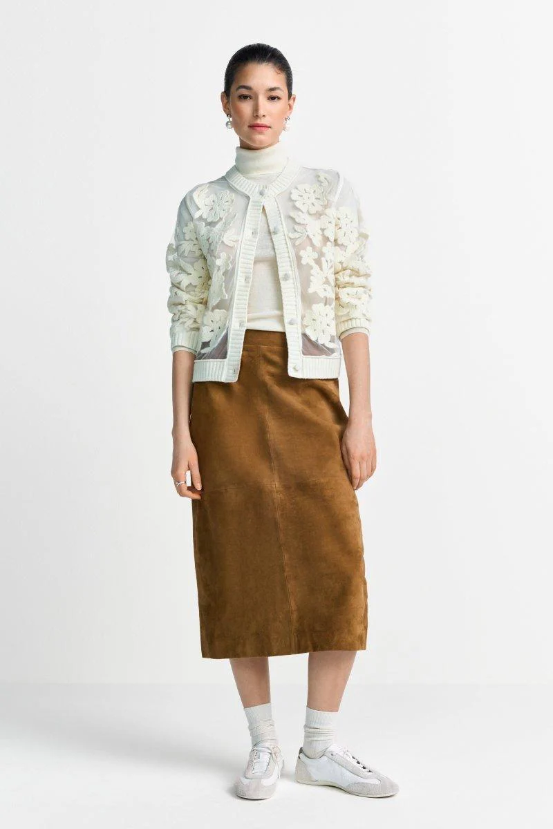 Strickjacke mit Blumenapplikation - Image 8
