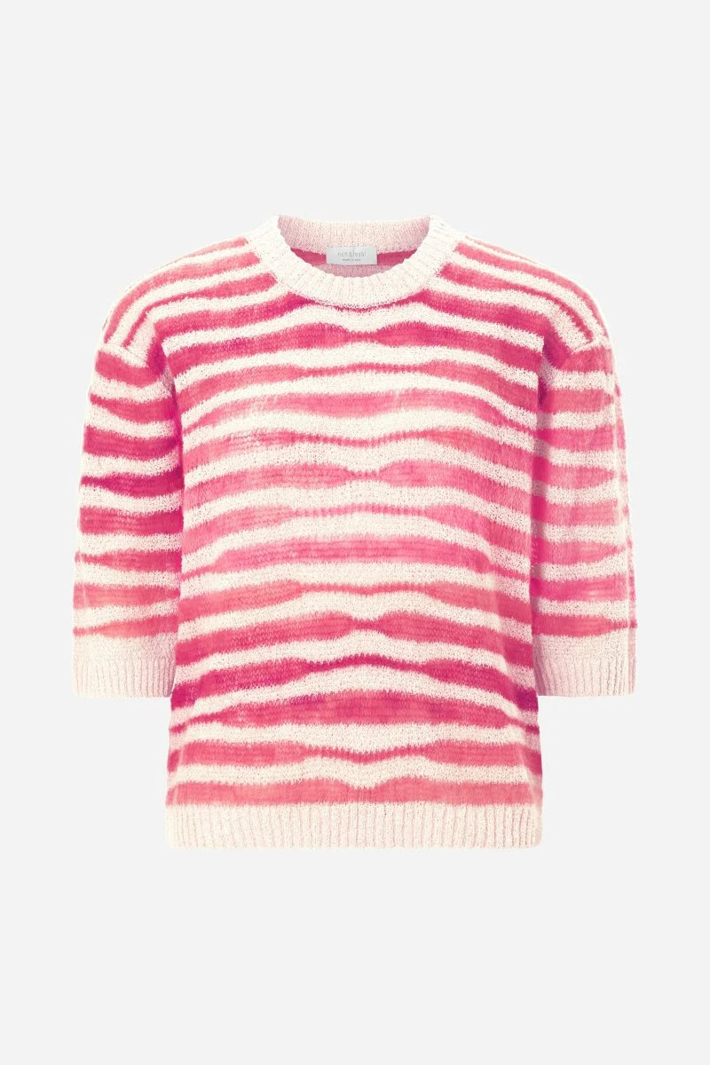 Gestreifter Wollmix-Pullover - Image 5
