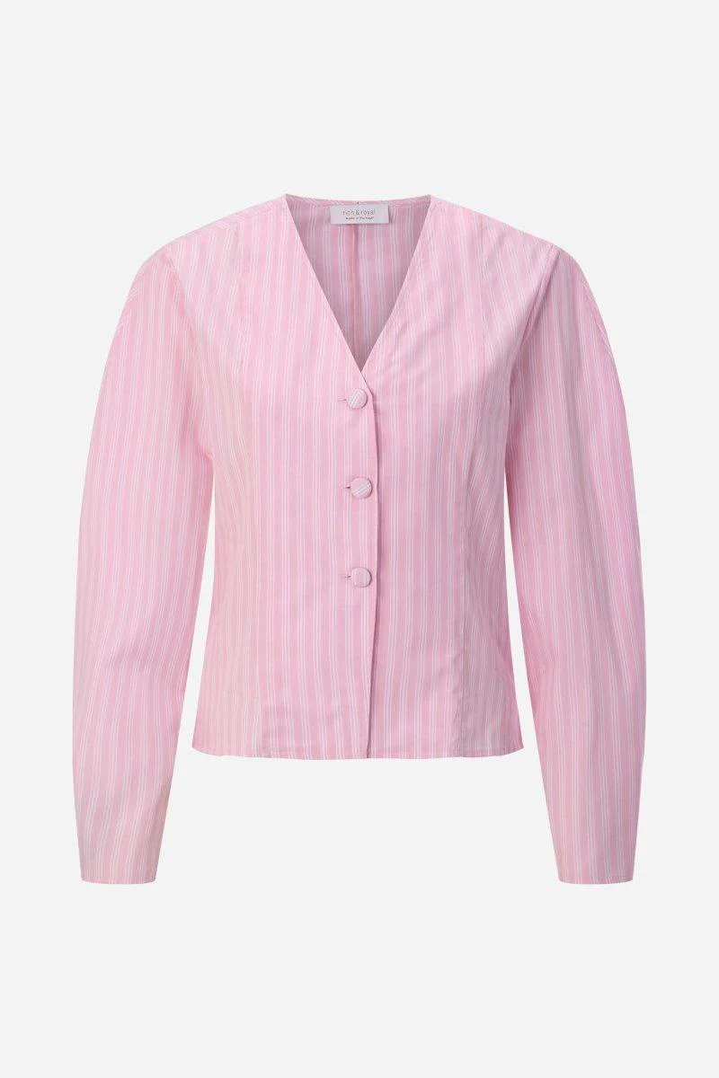 Streifenbluse mit Knöpfen - Image 10