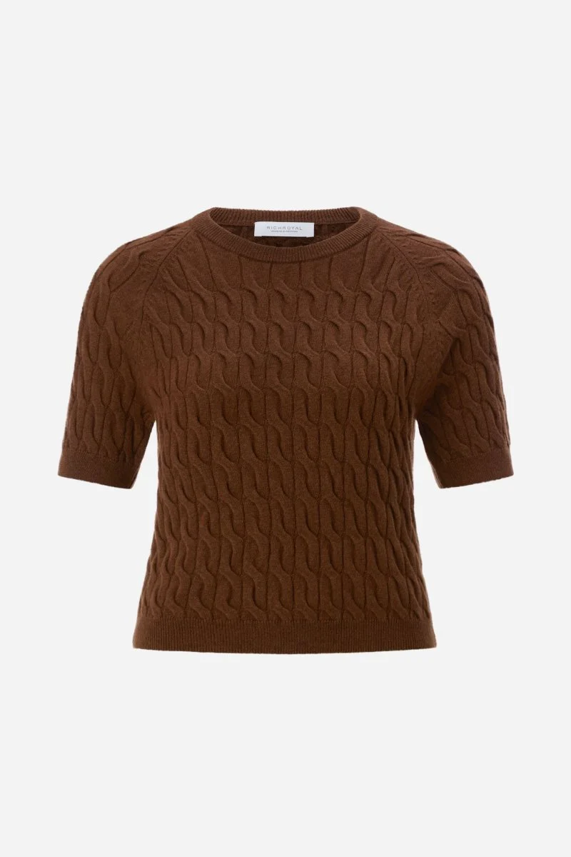 Pullover mit Zopfstrick - Image 5