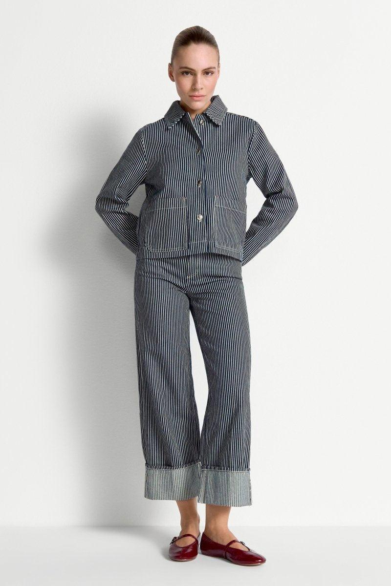 Jeans mit Nadelstreifen