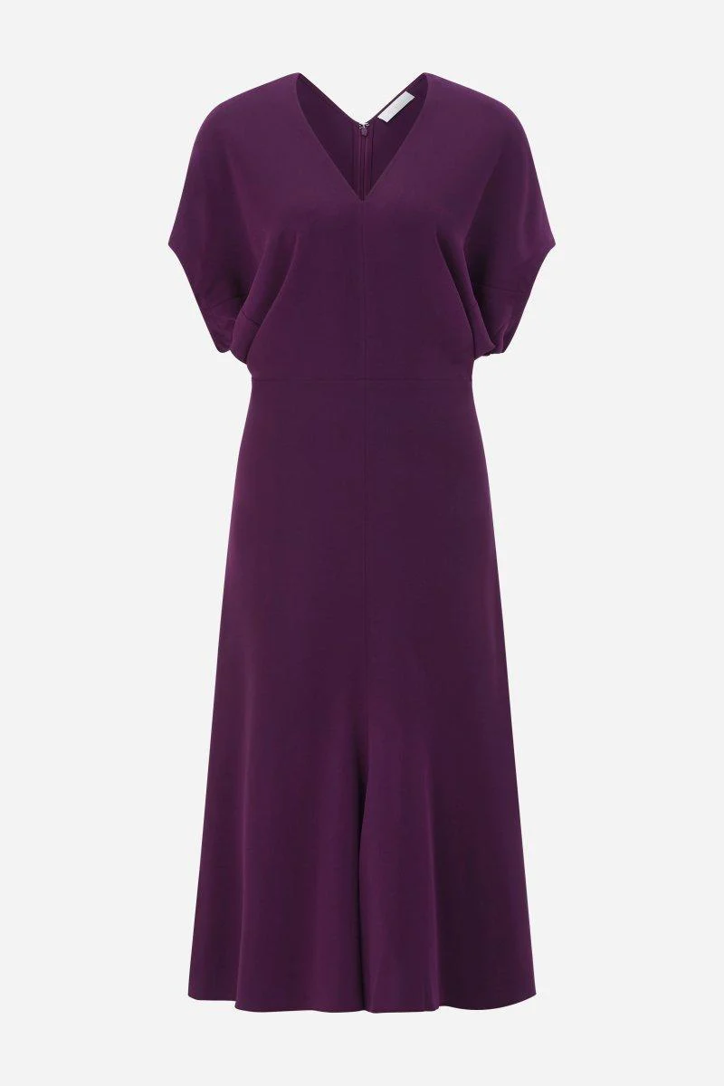 Tailliertes Midikleid mit V-Ausschnitt - Image 11