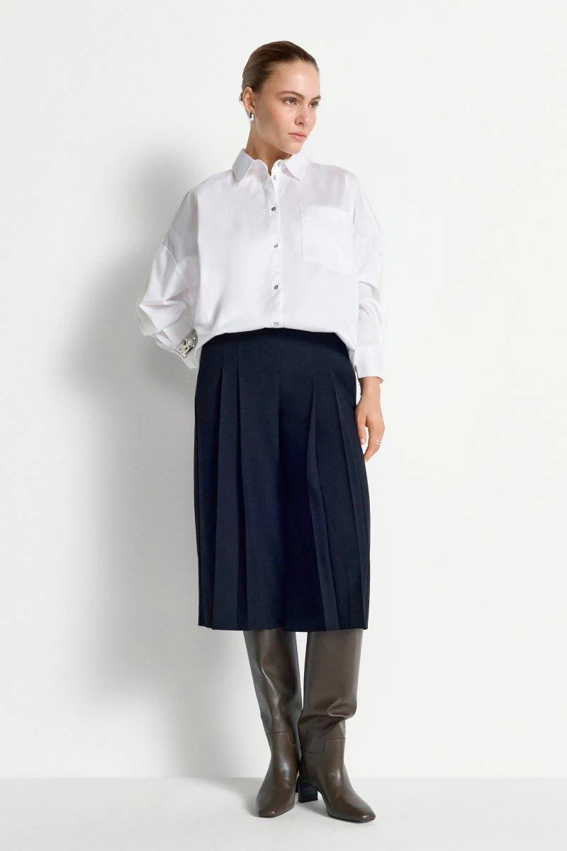 Bermuda-Culotte in midnight blue