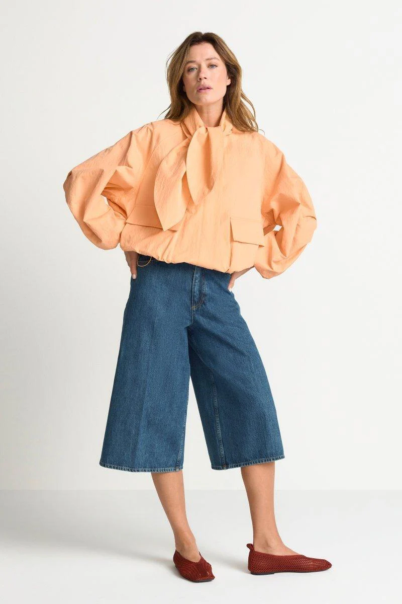 Blousonjacke mit Bindekragen - Image 9