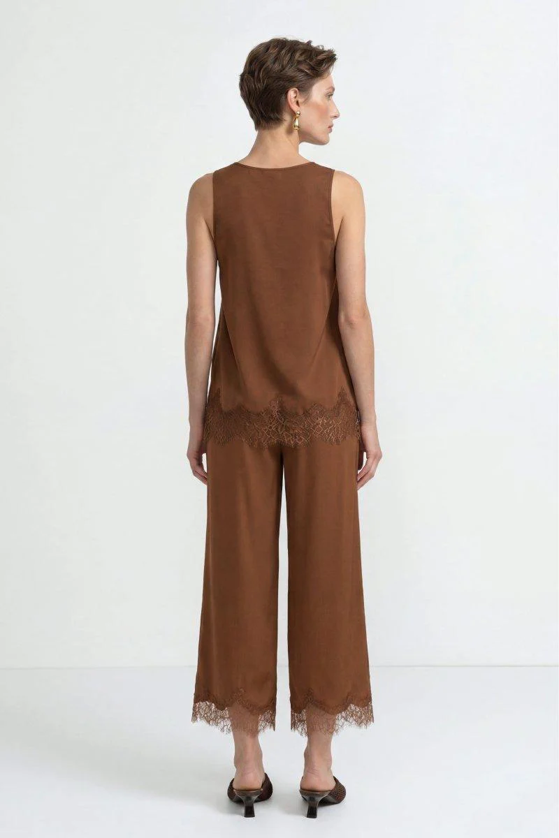 Culotte aus Satin mit Spitze - Image 3