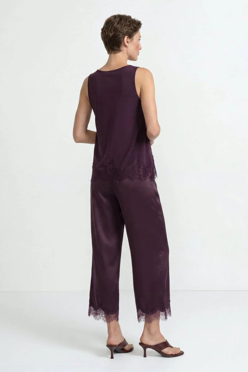 Culotte aus Satin mit Spitze - Image 3