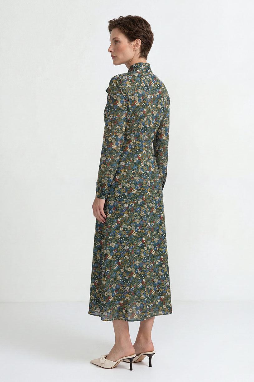 Midikleid mit floralem Print - Image 3