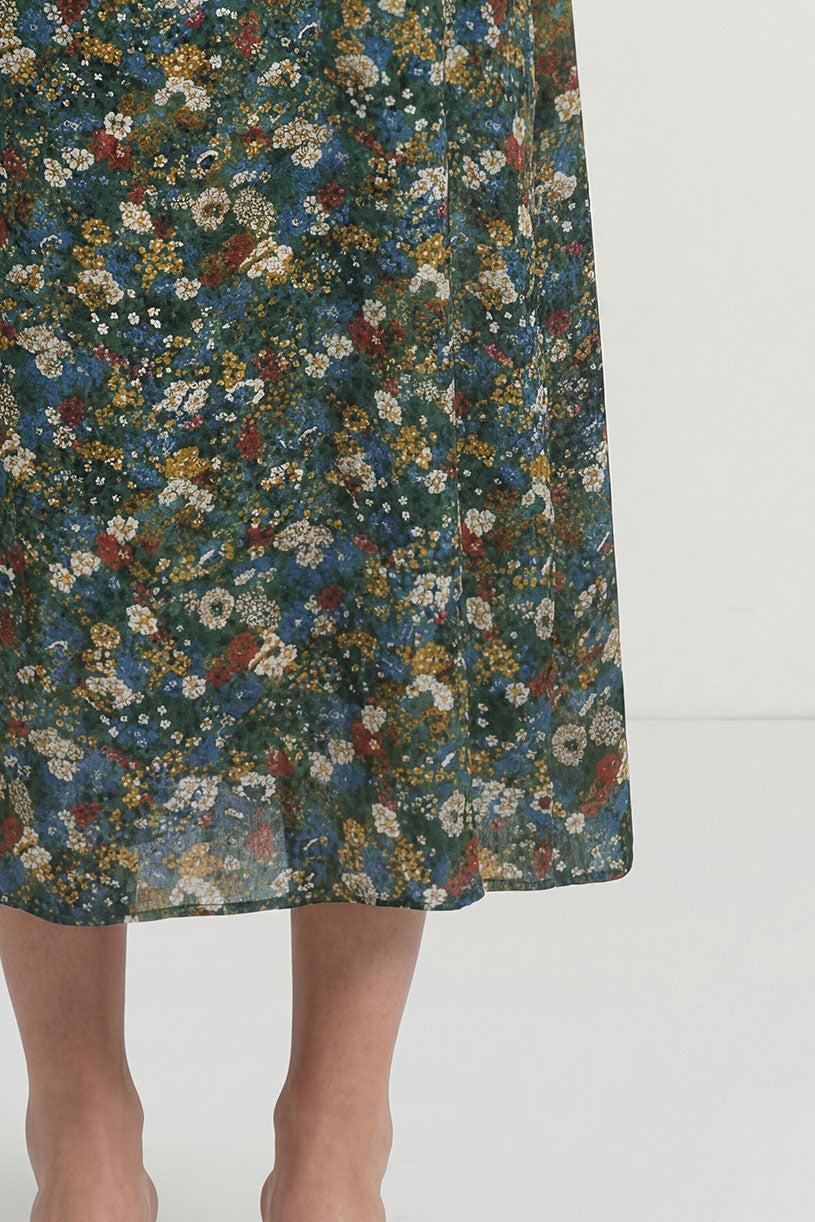 Midikleid mit floralem Print - Image 4