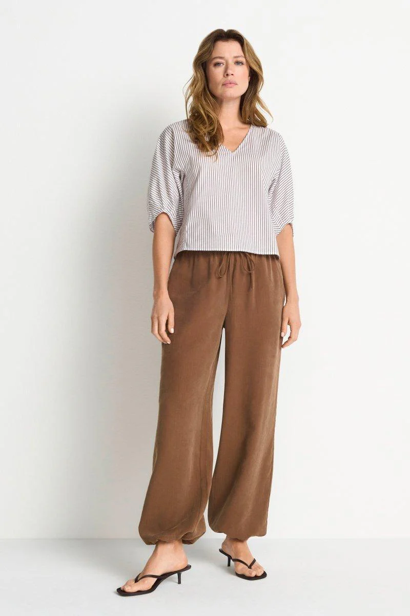 Gestreifte Crop-Bluse - Image 8