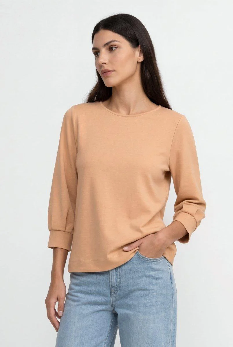 Jersey-Sweatshirt mit Puffärmeln - Image 6